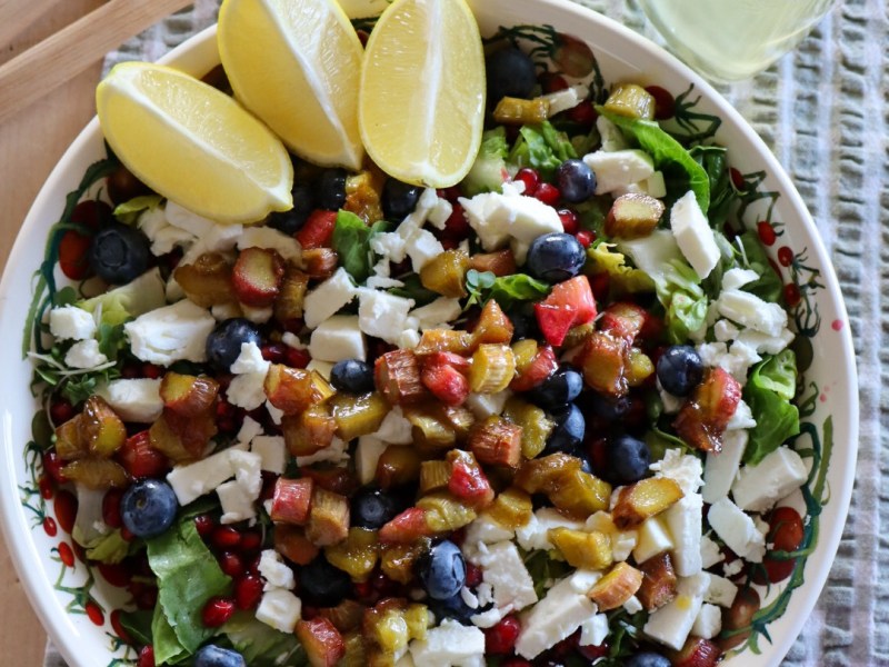 Roasted Rhubarb & Elderflower&nbsp;salad